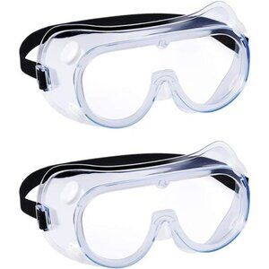 YunTuo 2 pack Safety Goggles, Adjustable,Lightweight Anti-Fog Protective Safety